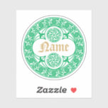 Celtic Irish Personalized Name Template Sticker