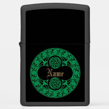 Celtic Irish Personalized Name Zippo Lighter by thallock at Zazzle