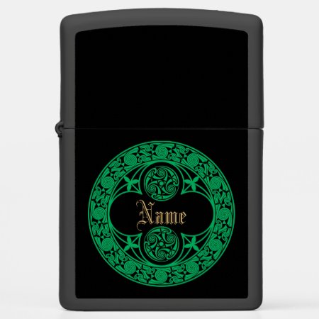 Celtic Irish Personalized Name Zippo Lighter