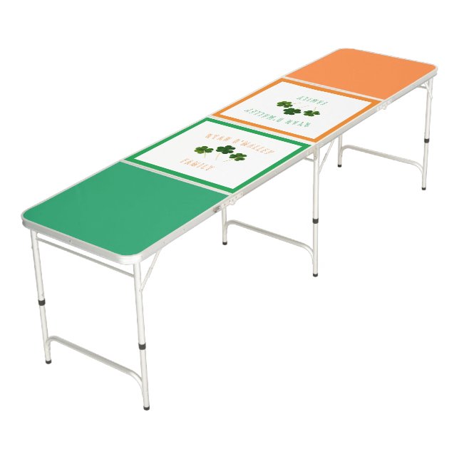 Celtic  Irish Pride & Fun  Beer Pong Table (Angled)