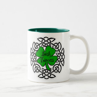 Celtic Irish Princess Two-Tone Coffee Mug