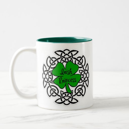 Celtic Irish Princess Two-Tone Coffee Mug | Zazzle