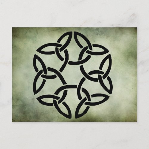 celtic irish sacred symbols postcard