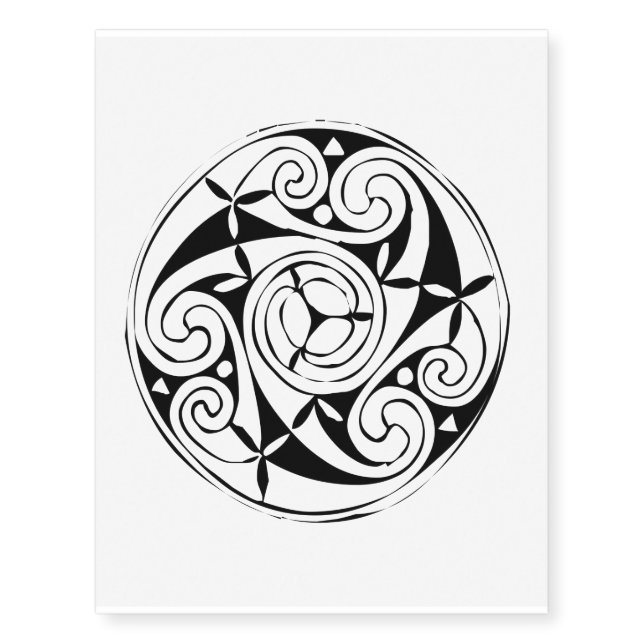 celtic irish sacred symbols temporary tattoos (Front)