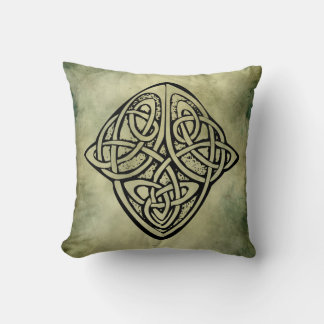 celtic irish sacred symbols throw pillow