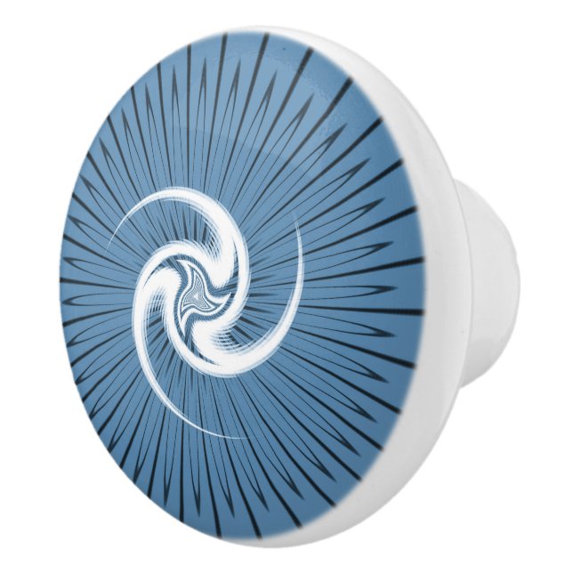 Celtic Irish Scottish Triskelion Pagan Mandala  Ceramic Knob (Right)