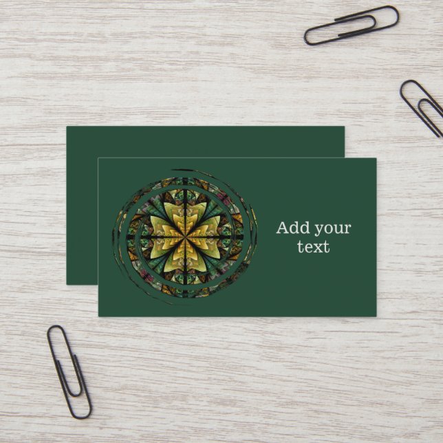 Celtic Journey Abstract Business Card (Front/Back In Situ)