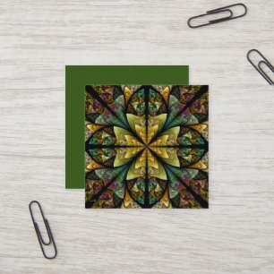 Celtic Journey abstract Square Business Card