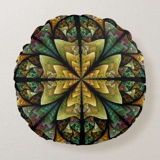 Celtic Journey Round Pillow (Front)