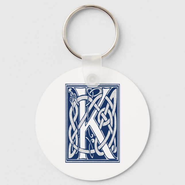 Celtic K Monogram Keychain (Front)