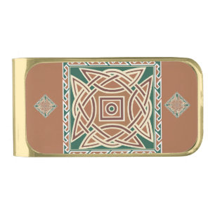 Celtic Kells Gold Finish Money Clip