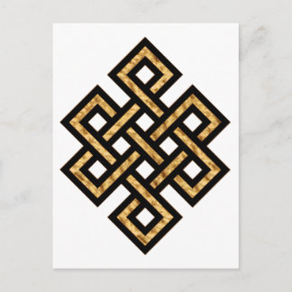 Celtic Knot 10 Gold Postcard