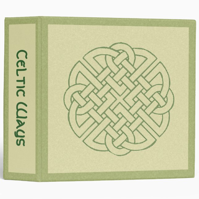 Celtic Knot 3 Ring Binder (Front/Spine)
