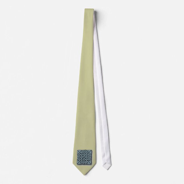 Celtic Knot 4-square Stone Tie (Front)
