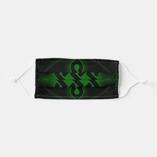 celtic knot adult cloth face mask (Front, Folded)