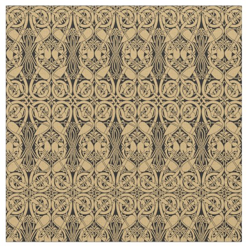 Celtic Knot Animals Lindisfarne Pattern Fabric