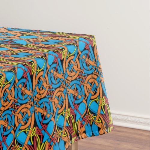 Celtic Knot Animals Lindisfarne Pattern Tablecloth