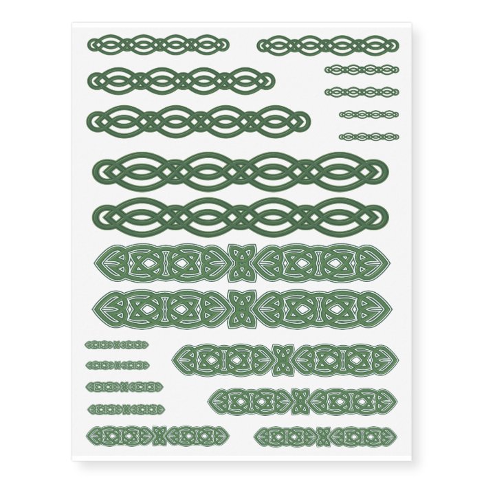 Celtic Knot Bands Temporary Tattoos | Zazzle.com