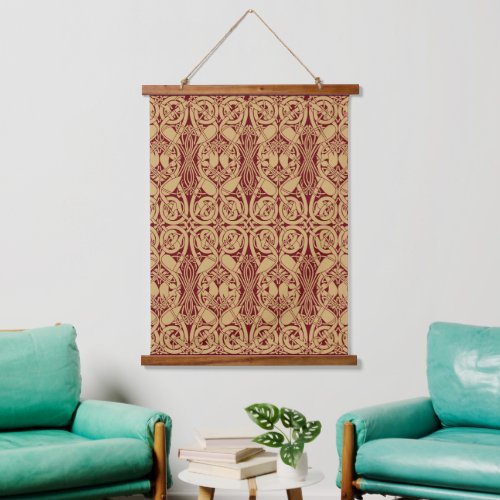 Celtic Knot Birds Lindisfarne Pattern Hanging Tapestry