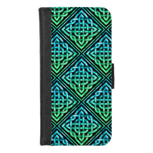 Celtic Knot - Blue Green iPhone Wallet Case