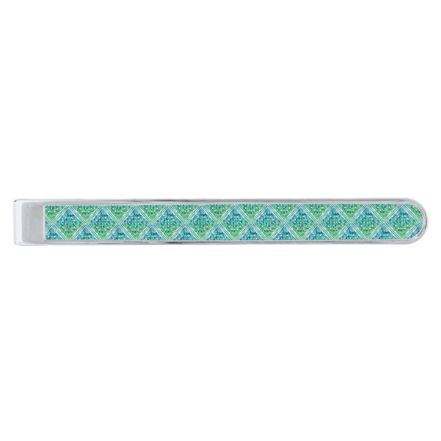 Celtic Knot - Blue Green Tie Bar (Front)