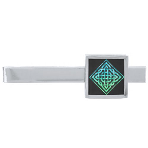 Celtic Knot _ Blue Green Tie Bar