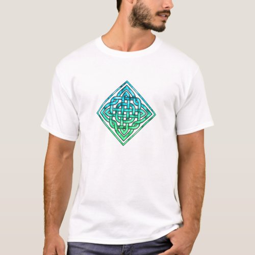 Celtic Knot _ Blue Green Tshirt