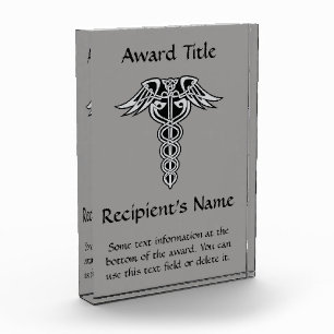 Celtic Knot Caduceus Acrylic Award