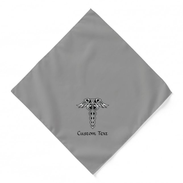 Celtic Knot Caduceus Bandana (Front)