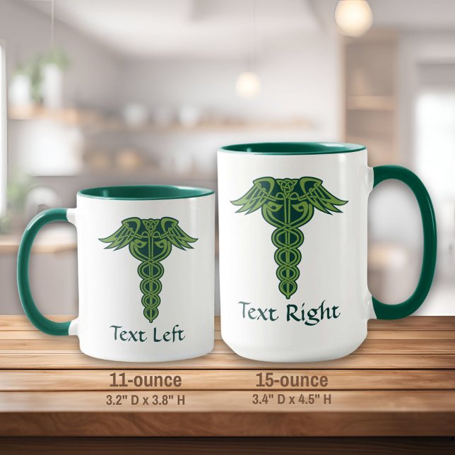 Celtic Knot Caduceus Mug (Creator Uploaded)