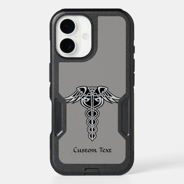 Celtic Knot Caduceus Otterbox iPhone Case (Back)