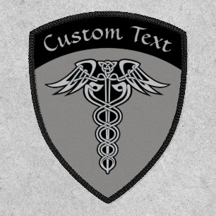 Celtic Knot Caduceus Patch