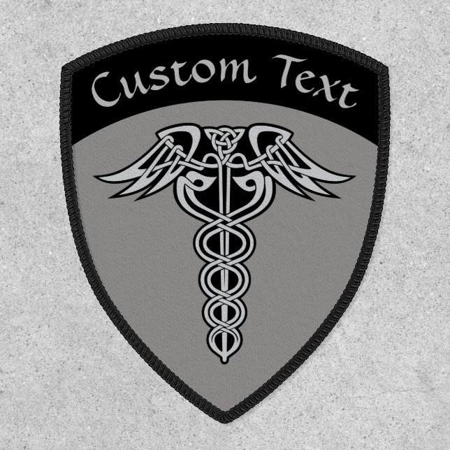 Celtic Knot Caduceus Patch (Front)