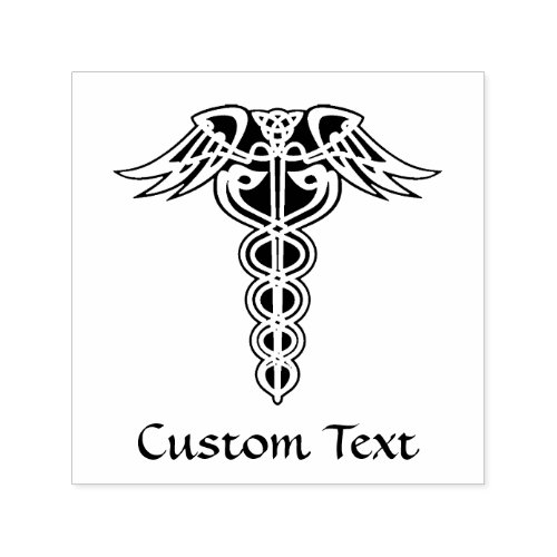 Celtic Knot Caduceus Self_inking Stamp