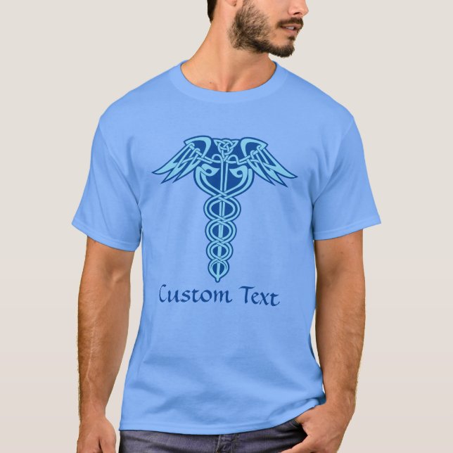 Celtic Knot Caduceus T-Shirt (Front)