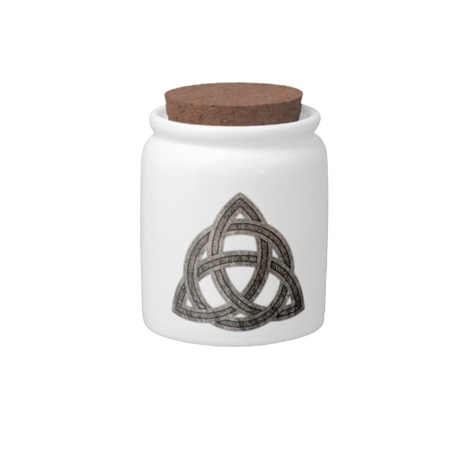 Celtic Knot Candy Jar (Front)