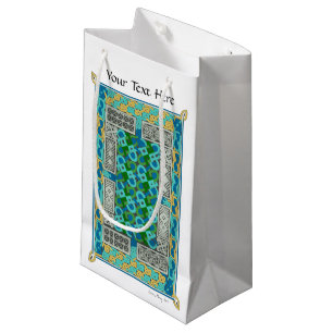 Celtic Knot Carpet Page medieval manuscript book Small Gift Bag