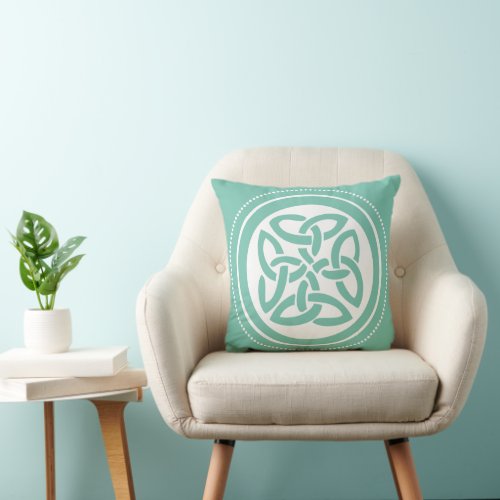 Celtic Knot Choose Any Custom Color Pillow