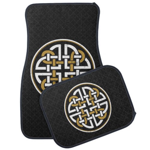 CELTIC KNOT CIRCLE CAR FLOOR MAT