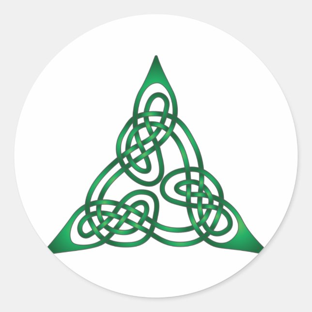Celtic Knot Classic Round Sticker (Front)