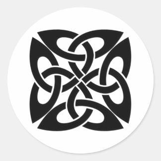 Celtic knot classic round sticker