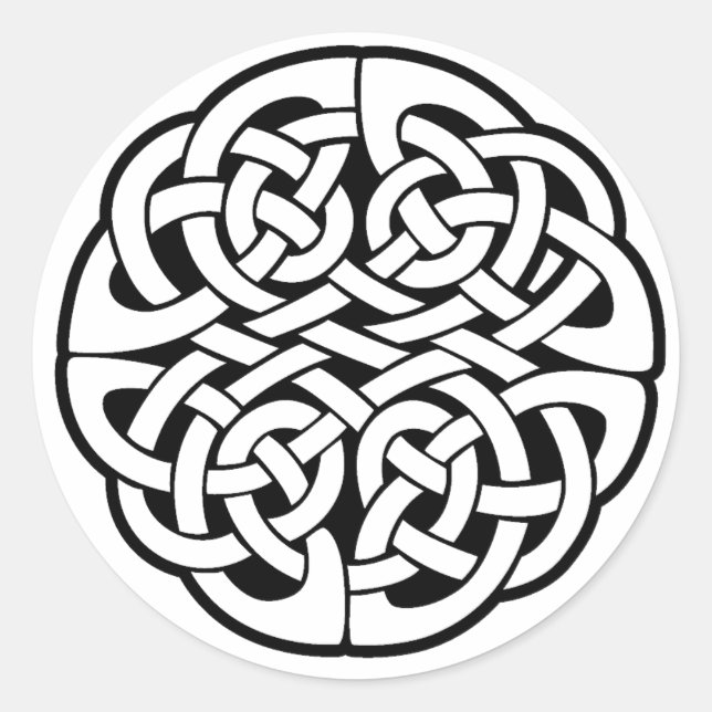 Celtic Knot Classic Round Sticker (Front)