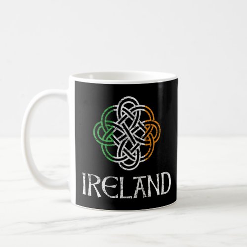 Celtic Knot Clover Vintage Ireland St Paddys Day H Coffee Mug