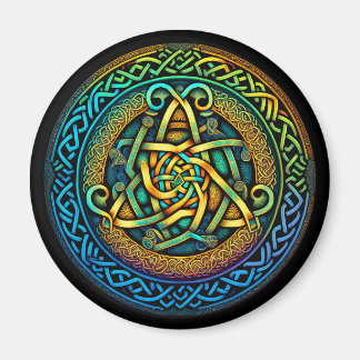 Celtic Knot Colorful Knotwork Magnet
