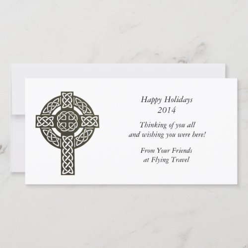 Celtic Knot Cross Holiday Card