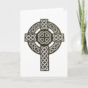 Celtic Knot Cross Holiday Card by dmorganajonz at Zazzle