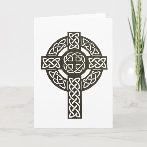 Celtic Knot Cross Holiday Card