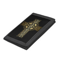 Celtic Knot Cross in Gold and Black