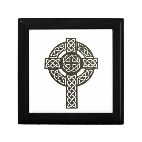 Celtic Knot Cross Keepsake Box