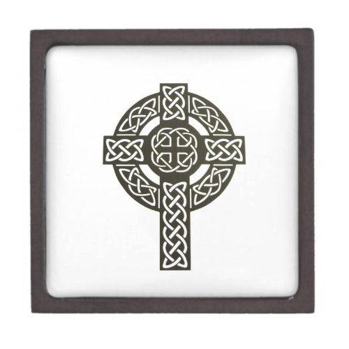 Celtic Knot Cross Keepsake Box